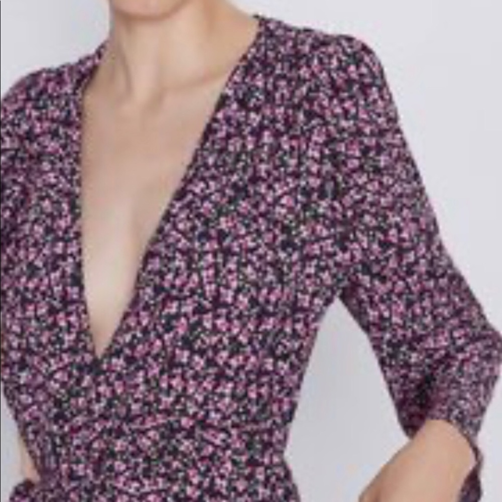 Zara Faux Wrap Blouse
